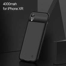Load image into Gallery viewer, Battery Case For iPhone X XR XS XSmax,USAMS 4000mAh External Battery Charger Case Backup Power Bank Portable Power Charging Case