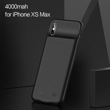 Load image into Gallery viewer, Battery Case For iPhone X XR XS XSmax,USAMS 4000mAh External Battery Charger Case Backup Power Bank Portable Power Charging Case