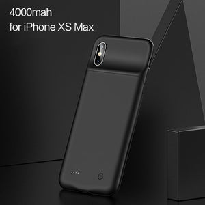 USAMS  Smart Battery Case Charger  For iPhone XR XS Max,Battery Case External Power Bank Backup Powerbank for iPhone X XS