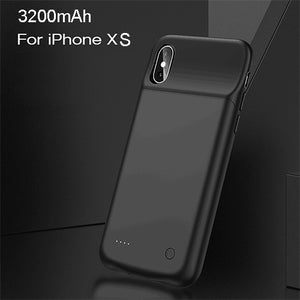 USAMS  Smart Battery Case Charger  For iPhone XR XS Max,Battery Case External Power Bank Backup Powerbank for iPhone X XS
