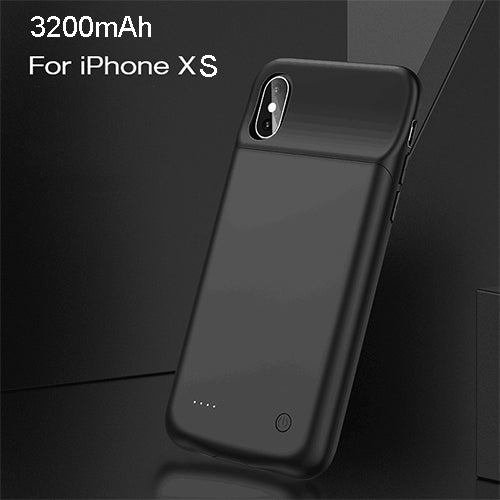 USAMS  Smart Battery Case Charger  For iPhone XR XS Max,Battery Case External Power Bank Backup Powerbank for iPhone X XS